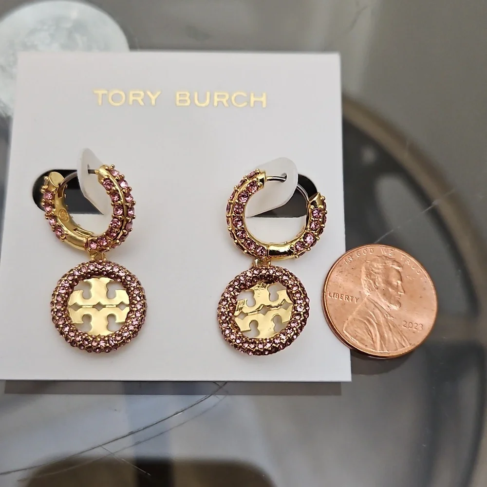 Tory Burch Miller Pave Earrings